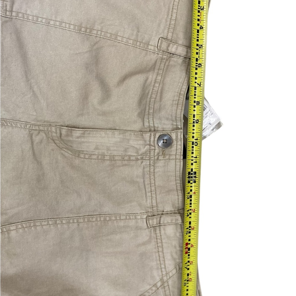 New Plus Size Stylish Tan Lane Bryant Cuffed Shorts - Picture 12 of 12